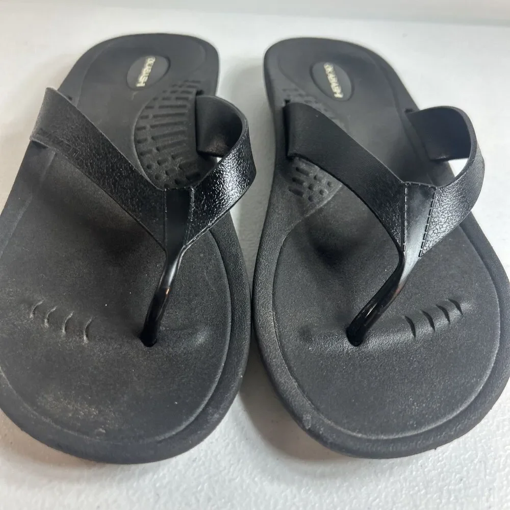 Okabashi Breeze Women’s Sandals Size M Black Flip Flops